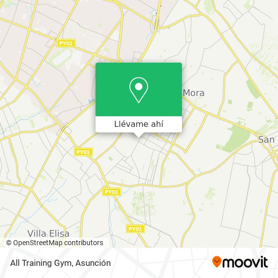 Mapa de All Training Gym