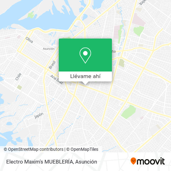 Mapa de Electro Maxim's MUEBLERÍA