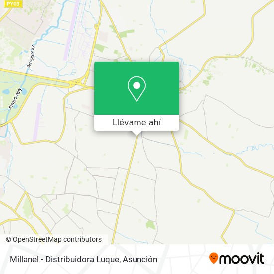 Mapa de Millanel - Distribuidora Luque