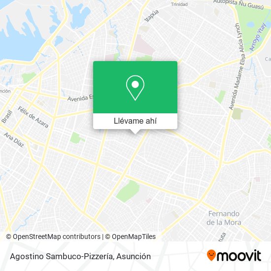 Mapa de Agostino Sambuco-Pizzería