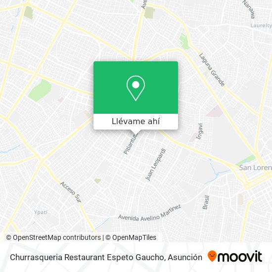 Mapa de Churrasqueria Restaurant Espeto Gaucho
