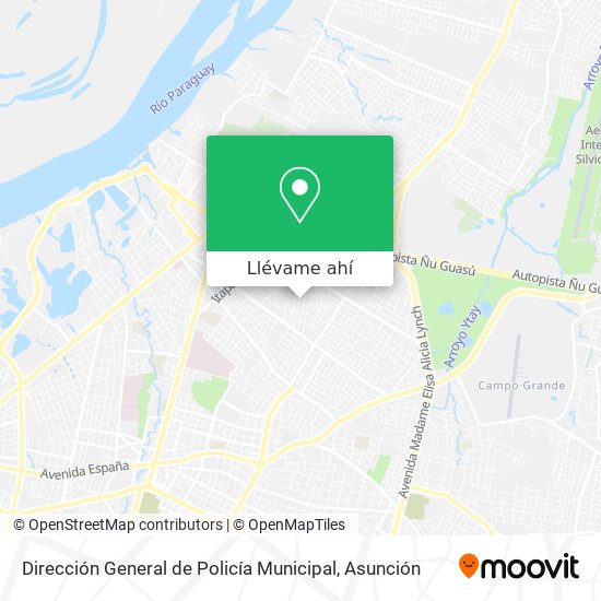 Mapa de Dirección General de Policía Municipal