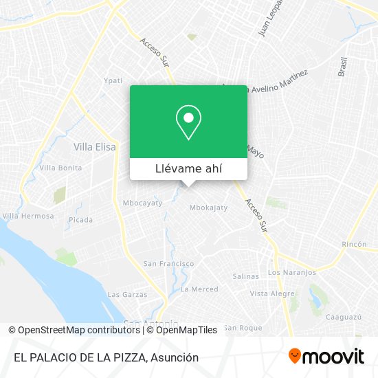 Mapa de EL PALACIO DE LA PIZZA