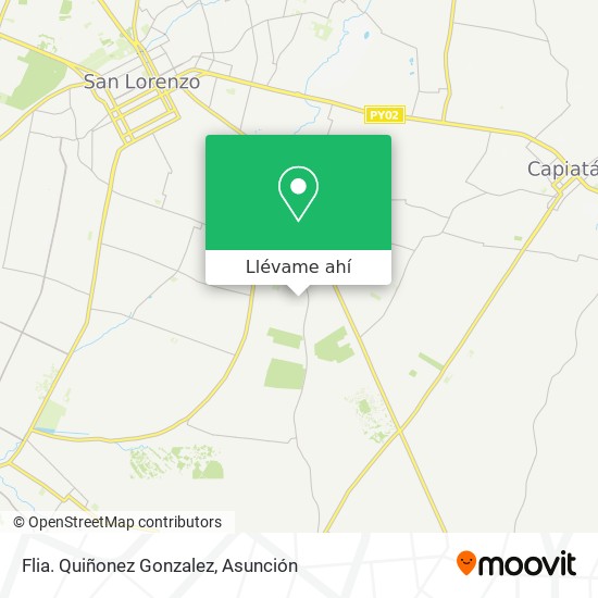 Mapa de Flia. Quiñonez Gonzalez
