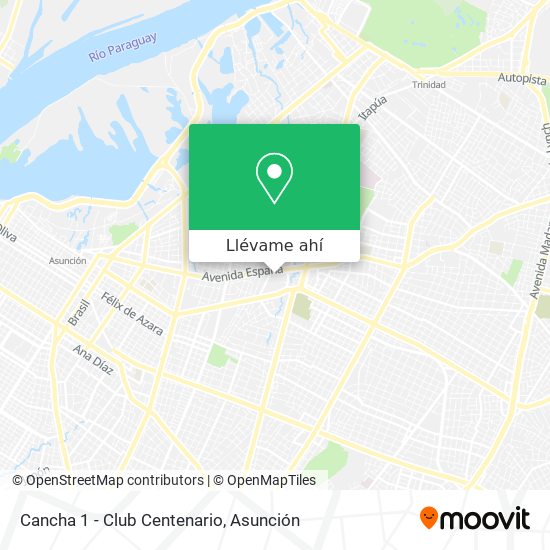 Mapa de Cancha 1 - Club Centenario