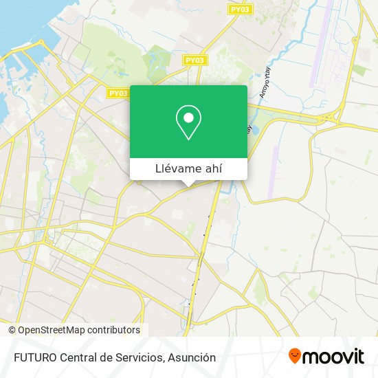 Mapa de FUTURO Central de Servicios