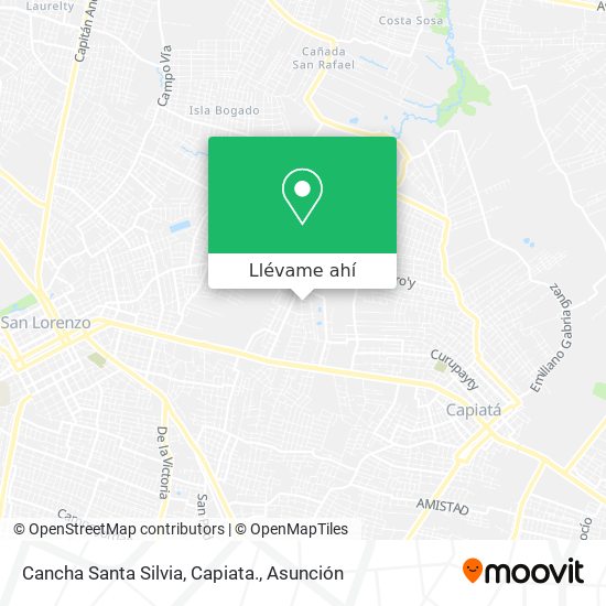 Mapa de Cancha Santa Silvia, Capiata.