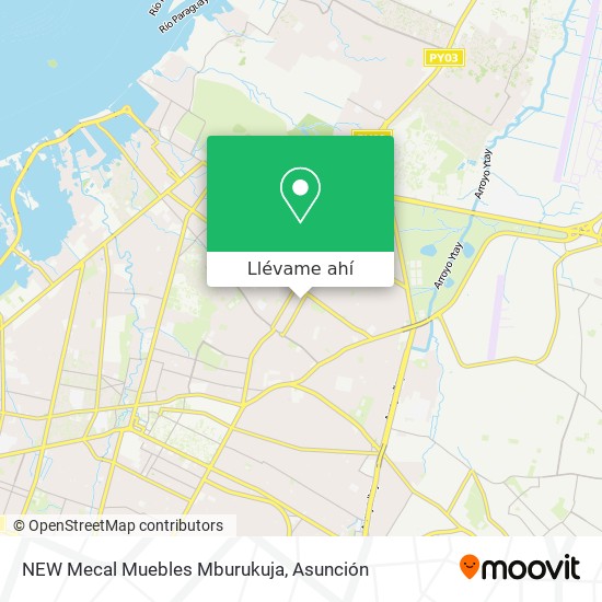 Mapa de NEW Mecal Muebles Mburukuja