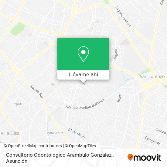 Mapa de Consultorio Odontologico Arambulo Gonzalez.