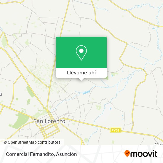 Mapa de Comercial Fernandito