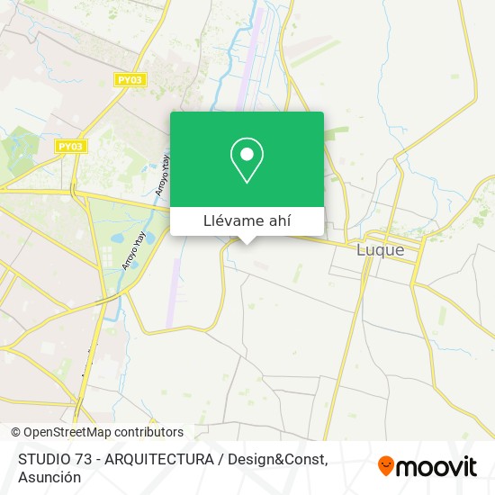 Mapa de STUDIO 73 - ARQUITECTURA / Design&Const