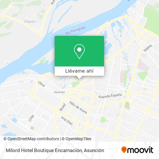 Mapa de Milord Hotel Boutique Encarnación