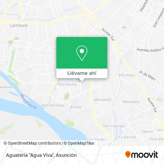 Mapa de Aguateria "Agua Viva"