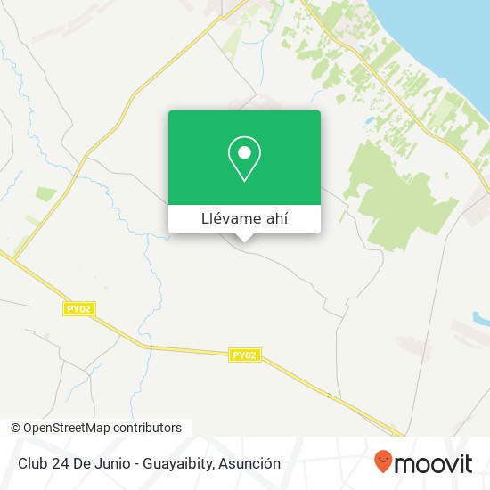 Mapa de Club 24 De Junio - Guayaibity