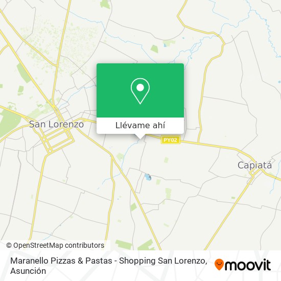 Mapa de Maranello Pizzas & Pastas - Shopping San Lorenzo