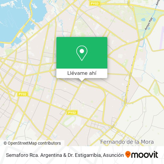 Mapa de Semaforo Rca. Argentina & Dr. Estigarribia