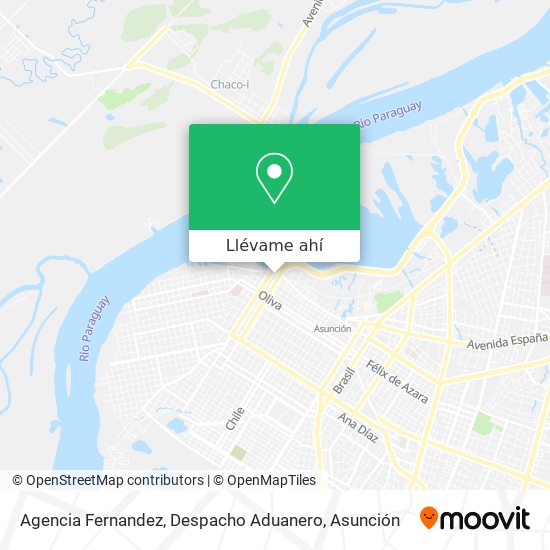 Mapa de Agencia Fernandez, Despacho Aduanero