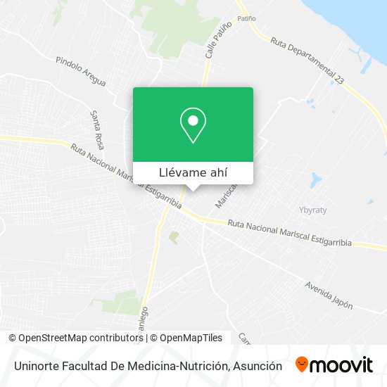 Mapa de Uninorte Facultad De Medicina-Nutrición