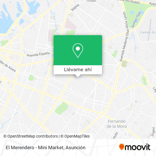 Mapa de El Merendero - Mini Market