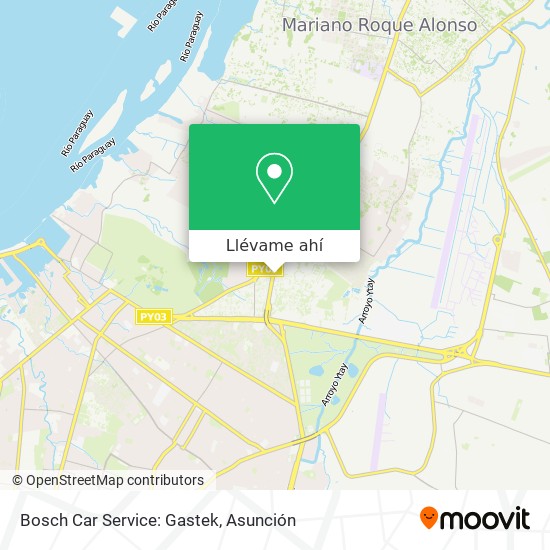Mapa de Bosch Car Service: Gastek