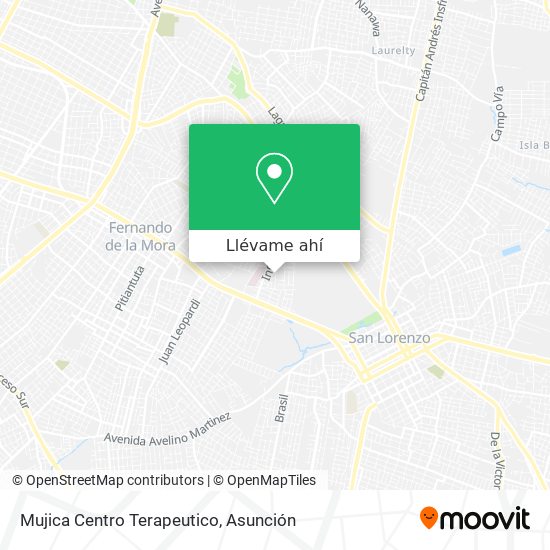 Mapa de Mujica Centro Terapeutico