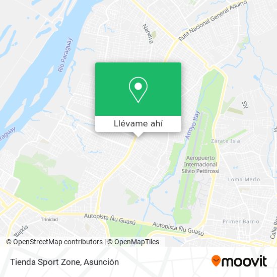 Mapa de Tienda Sport Zone