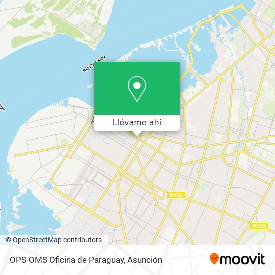 Mapa de OPS-OMS Oficina de Paraguay