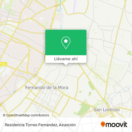 Mapa de Residencia Torres-Fernandez