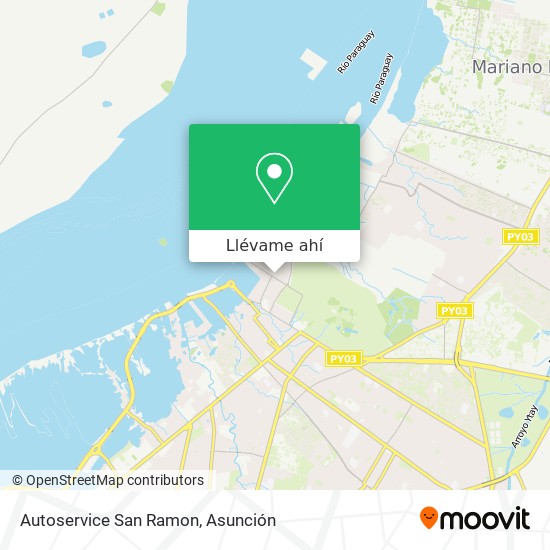 Mapa de Autoservice San Ramon