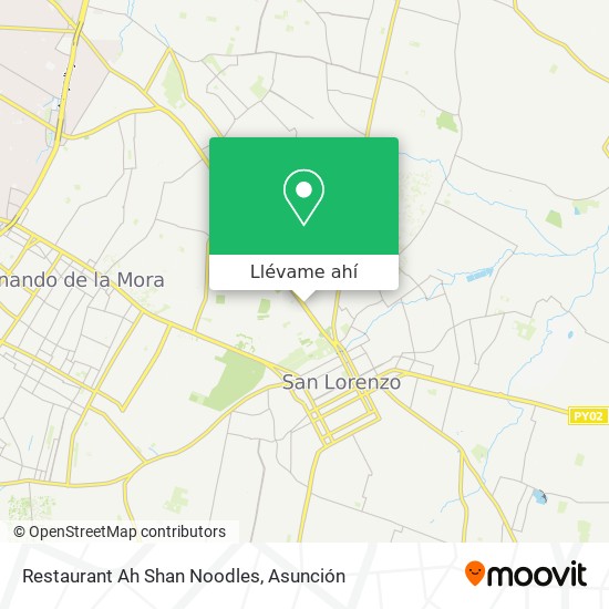Mapa de Restaurant Ah Shan Noodles