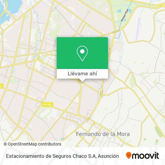Mapa de Estacionamiento de Seguros Chaco S.A