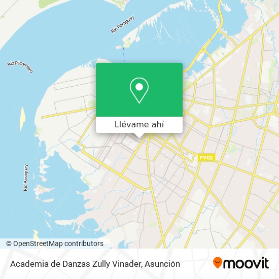 Mapa de Academia de Danzas Zully Vinader