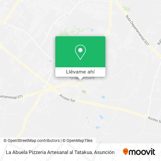 Mapa de La Abuela Pizzeria Artesanal al Tatakua