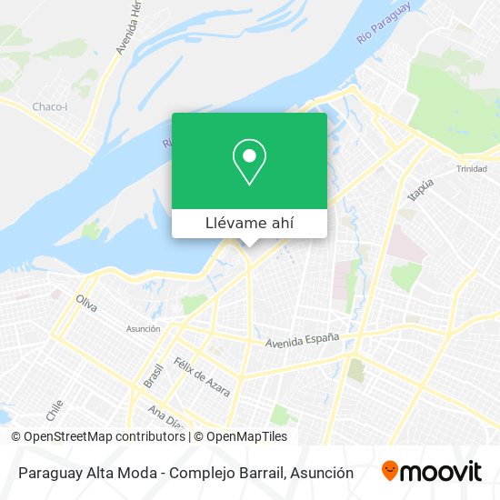 Mapa de Paraguay Alta Moda - Complejo Barrail