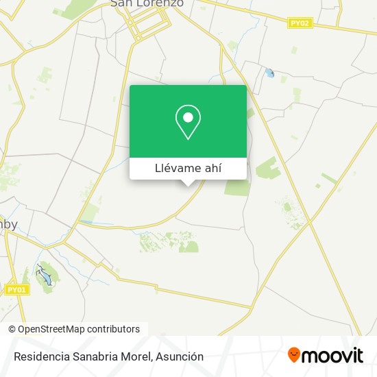 Mapa de Residencia Sanabria Morel