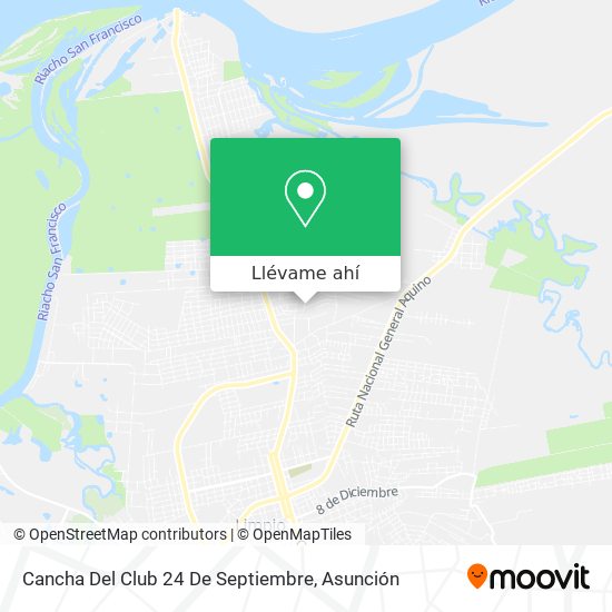 Mapa de Cancha Del Club 24 De Septiembre