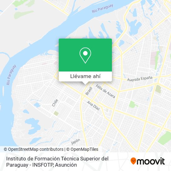 Mapa de Instituto de Formación Técnica Superior del Paraguay - INSFOTP