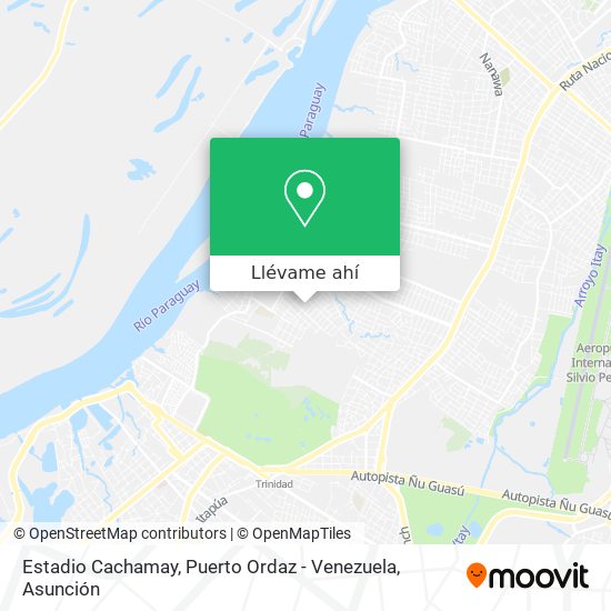 Mapa de Estadio Cachamay, Puerto Ordaz - Venezuela