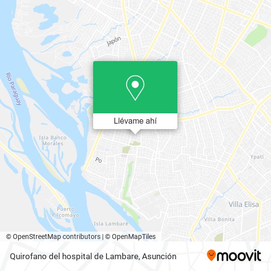 Mapa de Quirofano del hospital de Lambare