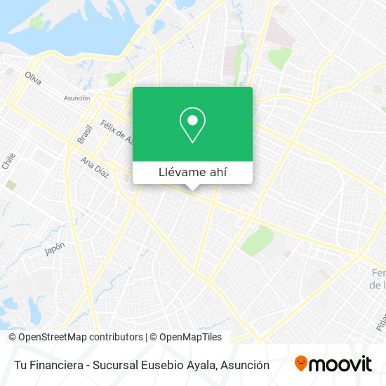 Mapa de Tu Financiera - Sucursal Eusebio Ayala