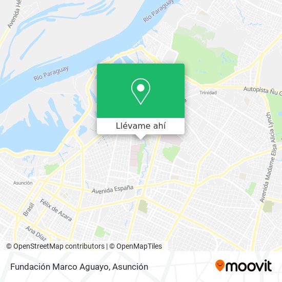 Mapa de Fundación Marco Aguayo