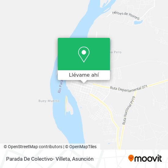 Mapa de Parada De Colectivo- Villeta