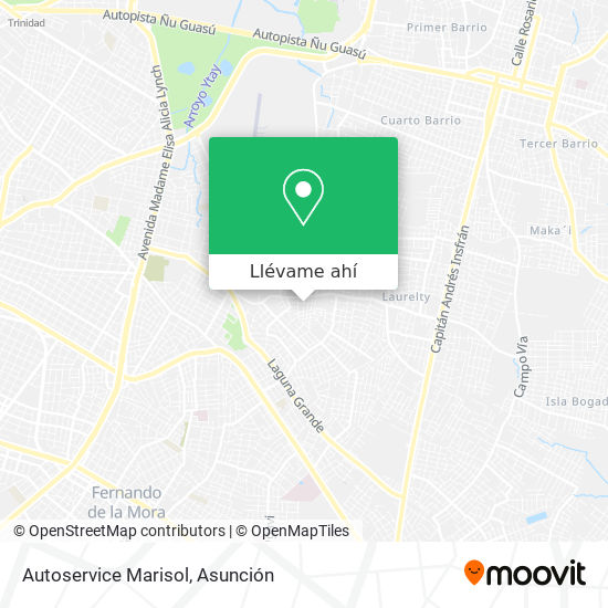 Mapa de Autoservice Marisol