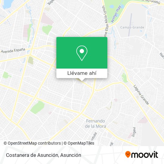 Mapa de Costanera de Asunción