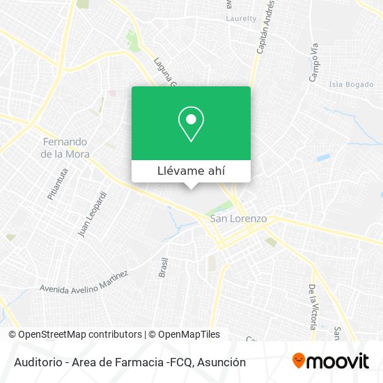 Mapa de Auditorio - Area de Farmacia -FCQ