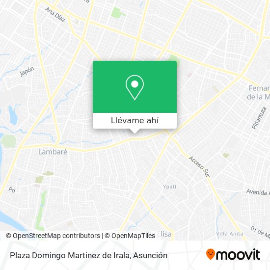 Mapa de Plaza Domingo Martinez de Irala