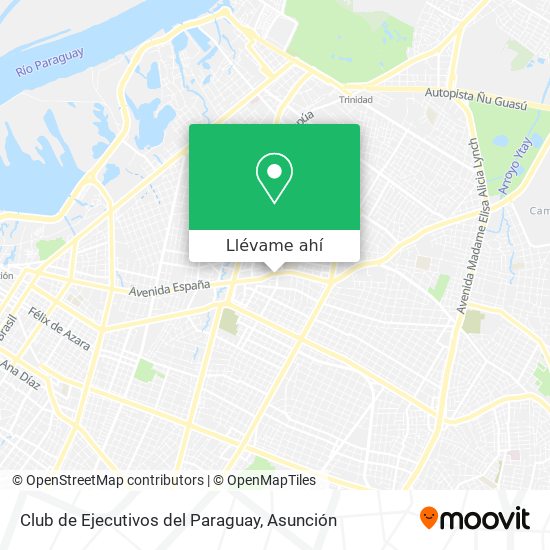 Mapa de Club de Ejecutivos del Paraguay