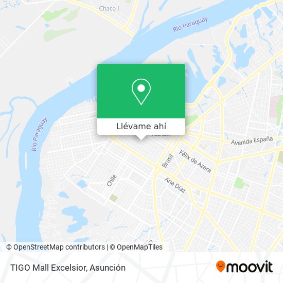 Mapa de TIGO Mall Excelsior