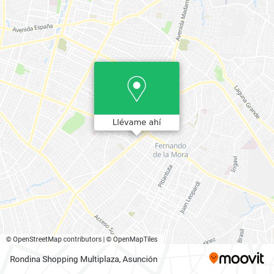 Mapa de Rondina Shopping Multiplaza