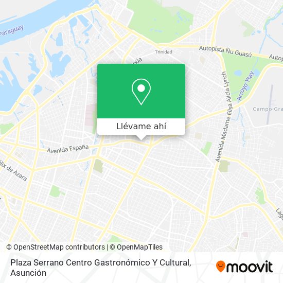 Mapa de Plaza Serrano Centro Gastronómico Y Cultural